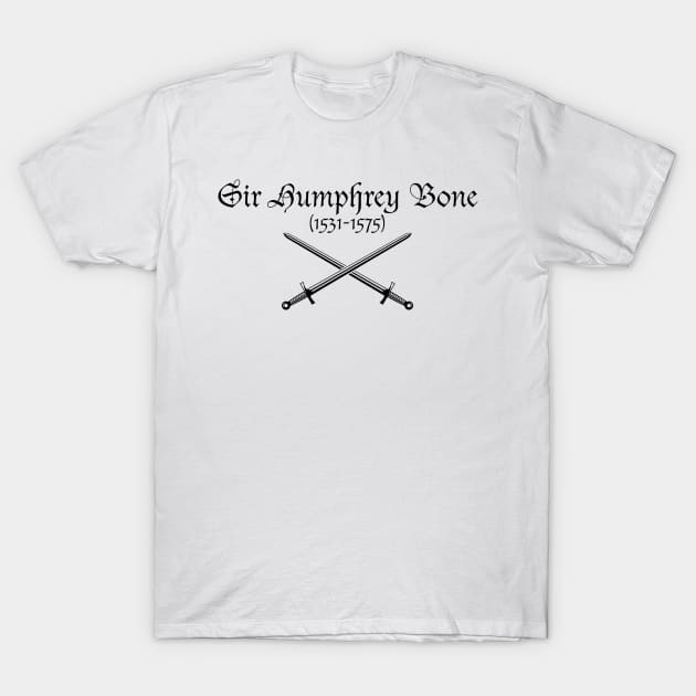 Sir Humphrey Bone - Ghosts T-Shirt by DAFTFISH